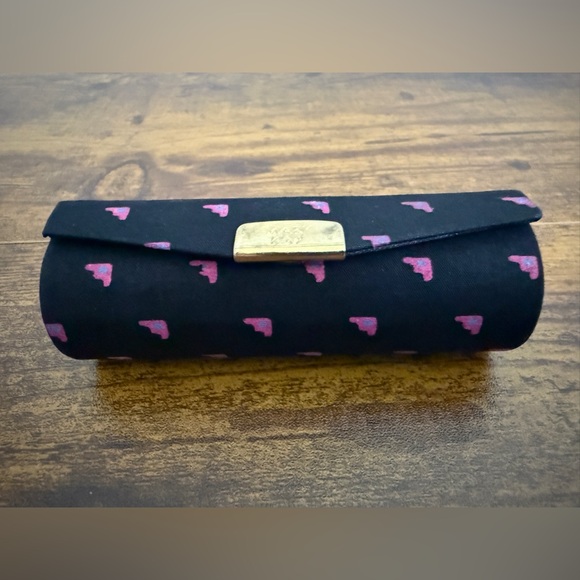Vintage 90’s Mary Kay Lipstick Holder Black Pink Heart Print NEW! Retro Chic - Picture 9 of 12